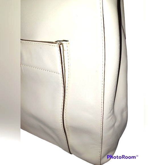 KATE SPADE AUTHENTIC IVORY LEATHER TOTE LNC - Picture 7 of 16